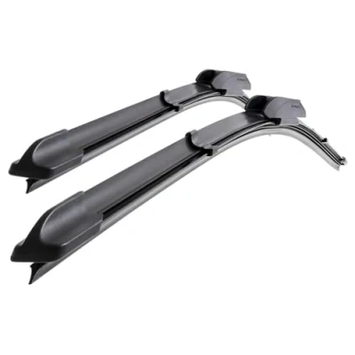 Abbildung von Mossa Vordere Scheibenwischer kompatibel mit Renault Clio II (03.1998 05.2009) flache Wischerblätter. Wischerblätter Set für Frontscheibe (Fahrer + Beifahrerseite) (530 mm / 450 mm)