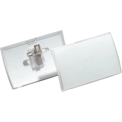 Abbildung von DURABLE Click Fold Namensschilder transparent 7.5 cm x 4