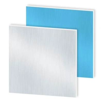 Abbildung von iMeistek 6063 Aluminiumblech mit beidseitiger Schutzfolie, 200mm x 1,5mm Wandstärke, quadratische Aluminiumplatte (2 PCS)