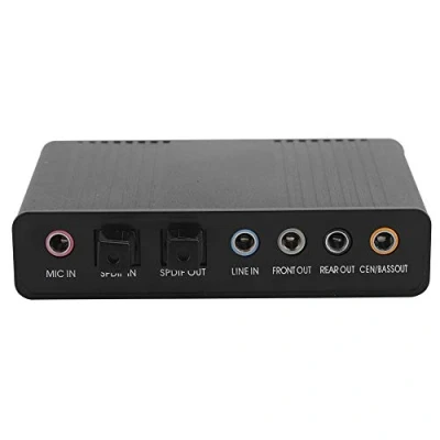 Abbildung von DM HD10 USB 5.1 Computer Externe Soundkarte Audio Adapter, Soundkarte, Adapter für Karaoke Aufnahmen