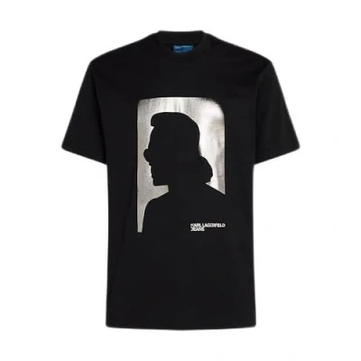Abbildung von Karl LAGERFELD JEANS Men&#039;s REG SS Tee Tshirt, Black, Medium