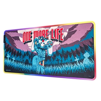Abbildung von Grupo Erik Gaming Mauspad XXL Led Mousepad rutschfest und Wasserabweisend Groß Mouse Pad Schreibtischunterlage Zubehör