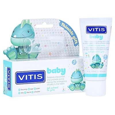 Abbildung von Vitis Baby Gelbalsam+Fingerzahnb�rste 30 ml