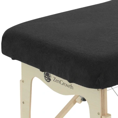 Abbildung von Spannbetttuch Massageliege Schwarz, Ohne Aussparung, 280gr/m², 192cm x 63 71cm, Frottee