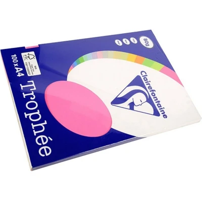 Abbildung von 10 x Clairefontaine Kopierpapier Pollen A4 80g/qm VE=100 Blatt neon ro