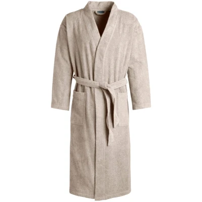 Abbildung von Egeria TOPAS Unisex Bademantel in Kimonoform für Damen und Herren, Größe L, Farbe Rock