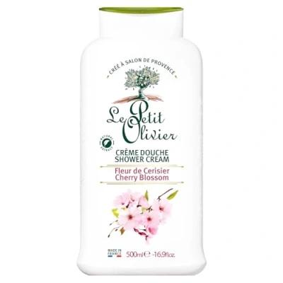 Abbildung von Le Petit Olivier Duschcreme, extra weich, Kirschblüte, Flasche 500 ml