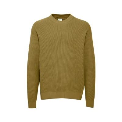Abbildung von Solid HAMI Strickpullover, Herren, Größe: Large, Olive drab
