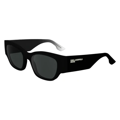Abbildung von KARL LAGERFELD Unisex KLJ6168S Sonnenbrille, Shiny Black, Einheitsgröße