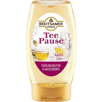 Abbildung von Breitsamer Tee Pause, Honig von Akazien und Frühlingsblüten Spender, 1er Pack (1 x 350 g)