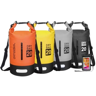 Abbildung von Blackace arteesol Dry Bag 5L 10L 20L 30L Waterproof trockener Beutel/Sack wasserdichte Tasche mit Langem justierbarem Bügel für Kayaking Boots Ausflug Kanu/Fischen/Rafting/Schwimmen/Snowboarding