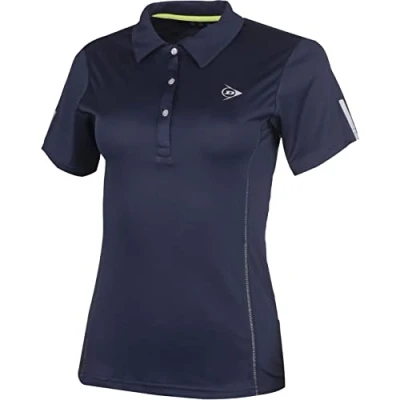 Abbildung von Dunlop Damen Sport Tennis Polo Shirt Club Line, Polo, Navy