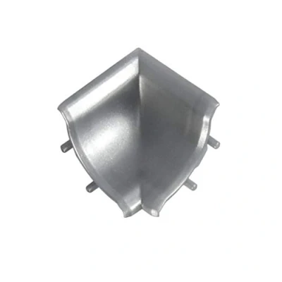 Abbildung von DQ PP 1x WINKELLEISTE INNENECKE Aluminium Satin 13 x 13mm PVC Küchenleiste Arbeitsplatte Abschlussleiste Küchenabschlussleiste Wandabschlussleiste Tischplattenleisten