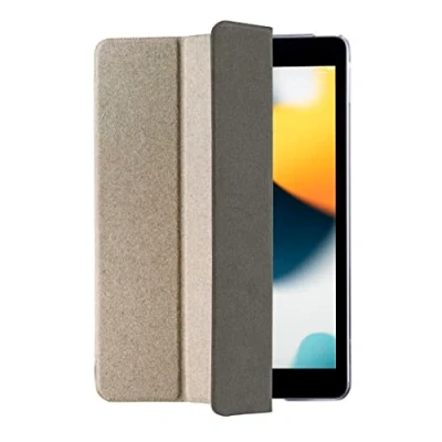 Abbildung von Hama iPad Hülle „Palermo“ für Apple 10.2&quot; 7., 8., 9. Generation (Schutzhülle mit Tablet Stand zum Klappen, Tasche Auto Schlaf/Wach, transparente Rückseite) natur