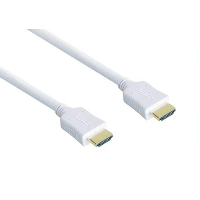 Abbildung von Good Connections 4514 005W HDMI Kabel mit Ethernet 24K vergoldete Stecker und Kupferkontakte, 0,5m Weiß