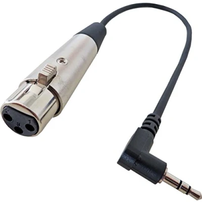 Abbildung von keepdrum MC 025XJ Audio Kabel 0,3m XLR Female TRS 3,5mm Miniklinke für DV Kameras Mikrofonkabel