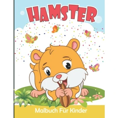 Abbildung von Hamster Malbuch für Kinder: Süßer Malvorlagen Jungen und Mädchen