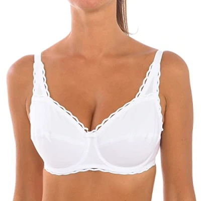 Abbildung von Playtex Damen Bügel BH Crossover Bio Baumwolle x1 Bh, Weiss, 85B