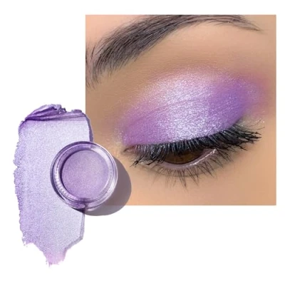 Abbildung von Oulac Glitzer Lidschatten Lila Hochpigmentierter Feine Textur Wasserfest &amp; Langlebig Metallisch schimmernde Finish Verblendbar Faltenfreies Augen Makeup Vegan 06g (19)