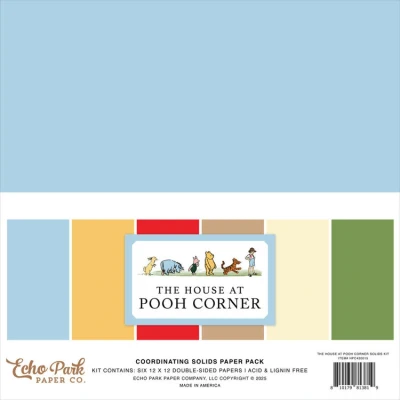 Abbildung von Echo Park The House At Pooh Corner 12x12 Inch Coordinating Solids Paper Pack (HPC420015)