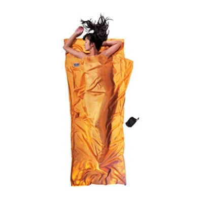 Abbildung von Cocoon Hüttenschlafsack aus Seide, Dunkelblau, 86&quot;x35&quot;