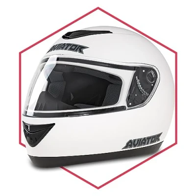 Abbildung von Integralhelm Mit Sonnenblende Weiß Matt 59 60 Helm Motorradhelm Quad Klapphelm