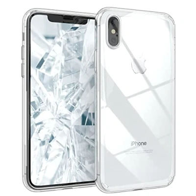 Abbildung von EAZY CASE Premium Crystal TPU Hülle kompatibel mit iPhone XS Max Schutzhülle Silikon Kameraschutz, Slimcover, Handyhülle, Silikonhülle, Backcover, Durchsichtig, Transparent