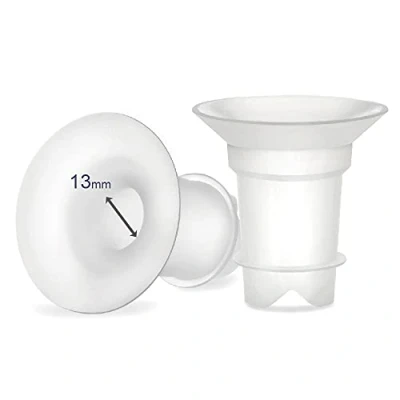 Abbildung von Maymom Flanscheinsatze 13 mm Kompatibel mit Medela und Spectra 24 Schilde/Flansche. Zur Verwendung Freestyle, Harmony Sonata, um den Nippelkanal auf zu reduzieren; 2 Stck.