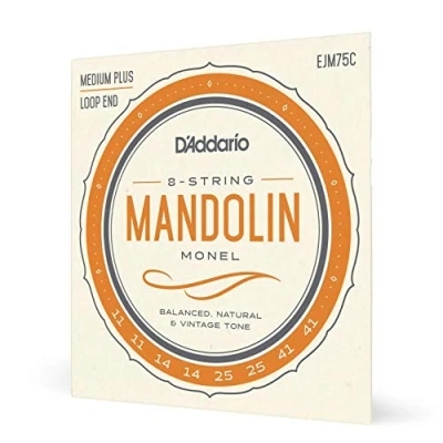 Abbildung von D&#039;Addario EJM75C Monel Saiten für Mandoline, mittlere Spannung (Medium Plus), 11 41