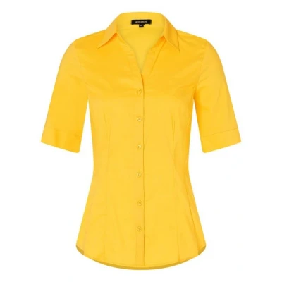 Abbildung von More &amp; Stretch Hemdbluse, Damen, Größe: 40, Gelb