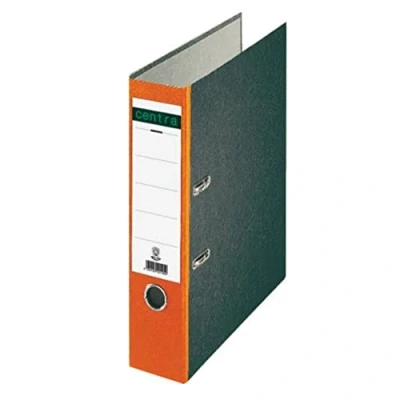 Abbildung von Centra 220126 Standard Ordner (grauappe RC, mit Wolkenmarmor Papier Kaschierung, A4, 8 cm Rückenbreite) orange