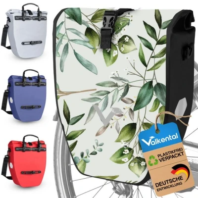Abbildung von Valkental Große &amp; wasserdichte Gepäckträgertasche 20L Füllvolumen Fahrradtasche für Gepäckträger mit Reflektoren