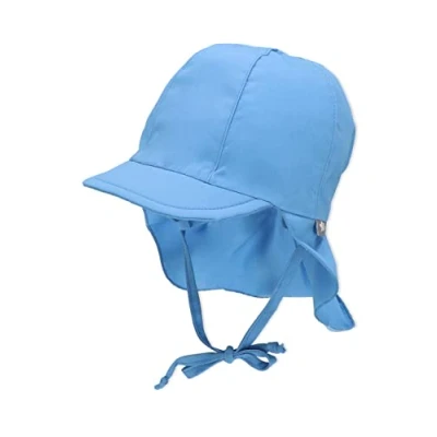 Abbildung von Sterntaler SCHIRMMÜTZE MIT Nackenschutz Hut für Kinder, Größe: 43, Blue