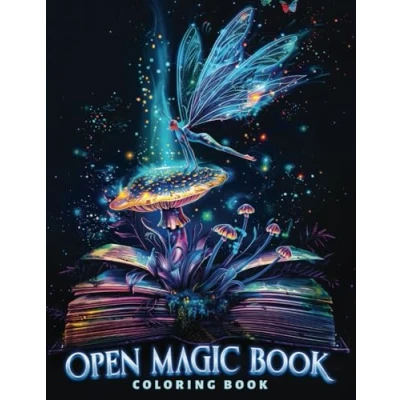 Abbildung von Open Magic Book Coloring Book: Unlock Worlds of Wonder with 101 Pages for Stress Relief and Relaxation (Open Books)