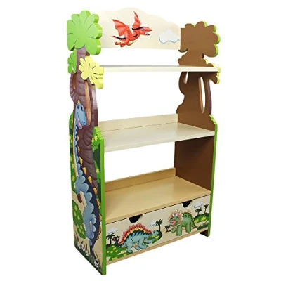 Abbildung von Fantasy Fields Kinderbücherregal aus Holz Dinosaurier Stauraum TD 0069A