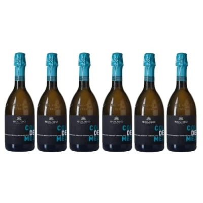 Abbildung von 6x 0,75l Colli del Soligo Col de Mez Prosecco Spumante Brut Valdobbiadene Superiore D.O.C.G. Veneto Italien weißer Schaumwein trocken