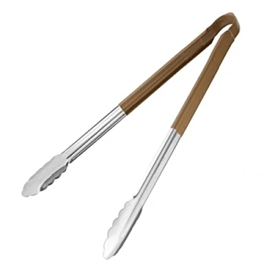 Abbildung von Hygiplas Farbcodierte Servierzange Braun 405mm