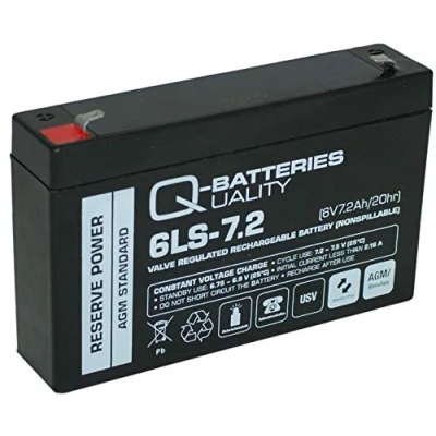 Abbildung von Q Batteries 6LS 7.2 6V 7,2Ah AGM Batterie