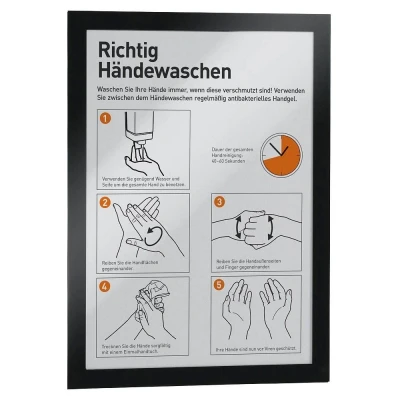 Abbildung von DURABLE Magnetrahmen selbstklebend DURAFRAME schwarz 2 Stück