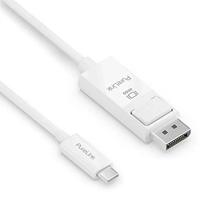 Abbildung von PureLink USB C auf DisplayPort Kabel, 4K Ultra HD 60Hz, vergoldete Steckkontakte, 1,50m, weiß
