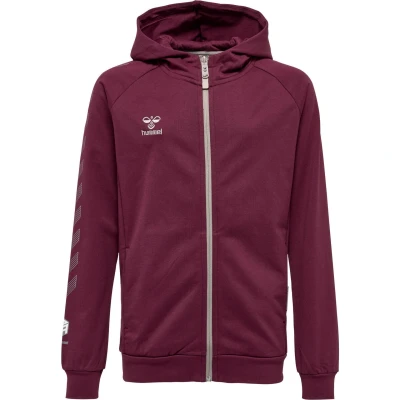 Abbildung von Hummel MOVE GRID ZIP Sweatjacke für Kinder, Größe: 128, Grape wine
