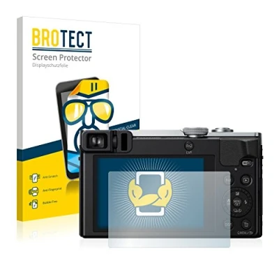 Abbildung von BROTECT (2 Stück Schutzfolie für Panasonic Lumix DMC TZ71 Displayschutz Folie Ultra Klar