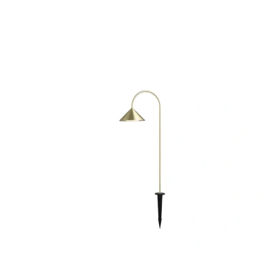Abbildung von FRANDSEN LED Erdspießlampe Grasp, messingfarben, Höhe 82 cm