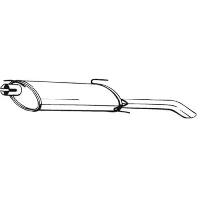 Abbildung von BOSAL 185 311 Endschalldämpfer OPEL: Astra F Limousine