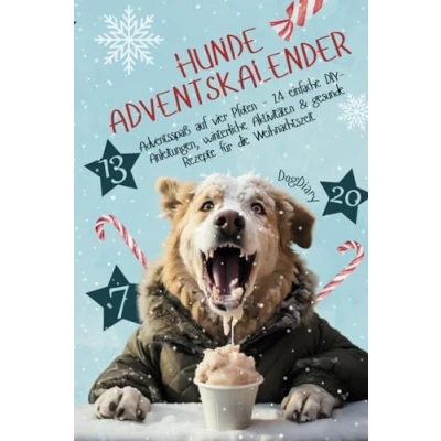 Abbildung von Hunde Adventskalender: Adventsspaß auf vier Pfoten 24 einfache DIY Anleitungen, winterliche Aktivitäten &amp; gesunde Rezepte für die Weihnachtszeit