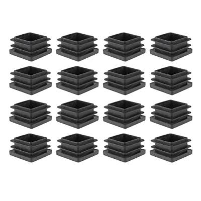 Abbildung von 16x Lamellenstopfen Vierkantrohrstopfen Schutzkappen Kappen Kunststoff Stopfen Endstopfen (28 x 28 mm, Quadratisch)