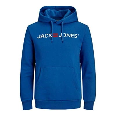 Abbildung von JACK &amp; JONES Herren JJECORP Old Logo Sweat Hood NOOS 12137054, Classic Blue/REG FIT, XXXL