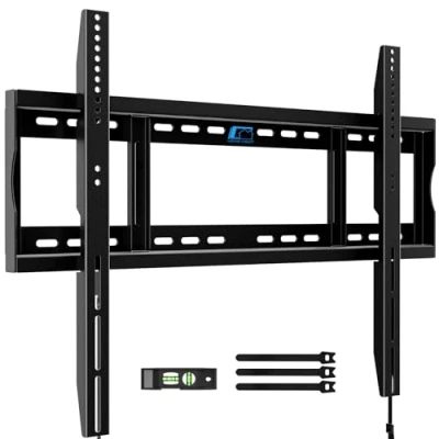 Abbildung von HOME VISION TV Wandhalterung Schwerlast, Feste Ultraslim Fernseher Halterung für 42 100 Zoll Flach &amp; Curved Fernseher, bis zu 120kg, max. VESA 800x600mm, Universal Fernsehhalterung Wand