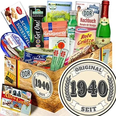 Abbildung von Original seit 1940 ++ Spezialitäten Ostpaket Geschenke 80. Geburtstag