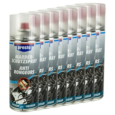 Abbildung von Presto 8X MARDERSCHUTZ Spray MARDER Schutz Kabel LEITUNGEN 400 ml 803857